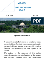 Signals and Systems Unit 2: Mit-Wpu