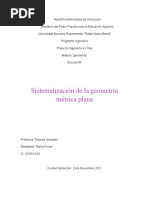 Sistematizacion de La Geometria Metrica Plana