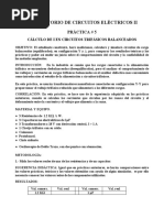 Practica 5 - Cálculo de I en Circuitos Trifásicos Balanceados