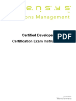 2011 Certified Developer Exam Instructions v1