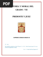 Historia y Moral Del Grado VII - Preboste y Juez