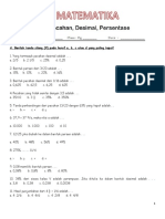 P5 - Matematika - Pecahan Desimal Persentase 1