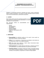 Procedimiento de Evaluacion de Desempeño