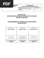 Procedimiento Ee06 - Montaje de Soportes