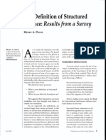 The Definition of Structured Finance: Results From A Survey