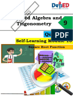 Advanced Algebra and Trigonometry Quarter 1: Self-Learning Module 16