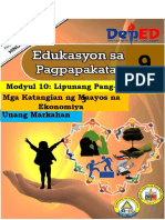 Mga Katangian NG Maayos Na Ekonomiya Modyul 10: Lipunang Pang-Ekonomiya