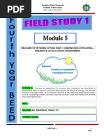 Welcome! To The World of Field Study 1 (Observation of Teaching - Leraning in Actual School Environment)