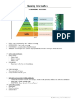 Nursing Informatics: Data and Data Processing