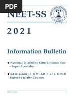 Neet-Ss: Information Bulletin