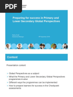 Preparing For Success in Primary and Lower Secondary Global Perspectives