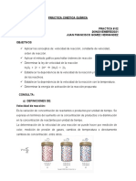 Práctica 3 - Cinética Química