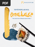 Omakase Restaurants Guide