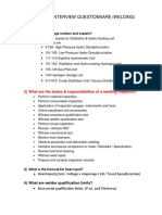 Satorp/Tr Interview Questionnare (Welding) : 1) What Is The Package Number and Explain?