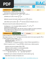 BAC 2018 (Nombres Complexes) 