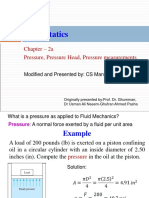 Lecture 2 Fluid Statics Pressures