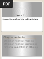 Financial Markets and Institutions: Ethiopian