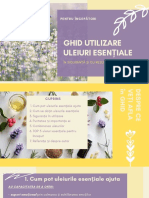 Ghid Utilizare Uleiuri Esențiale