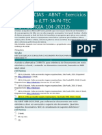 ABNT Exercicios Avaliativos 03 de Novembro