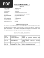 Curriculum Vitae: Biodata