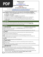 WWW - Ambsingapore.esteri - It: in Singapore Checklist For Schengen Visa Application Visa Application Centre (Vac)