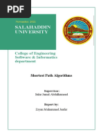 Shortest Path Algorithms