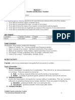 Module 1. Transfer Taxes