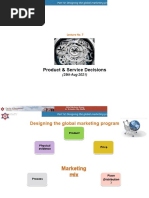 15 Part IV-Designing The Global Marketing Program - Product and Service Decisions - Lecture No. 7-1