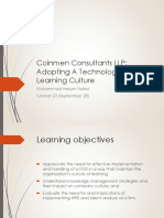 Coinmen Consultants LLP: Adopting A Technology-Based Learning Culture