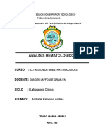 Monografia de Los Analisis Hematologicos