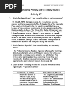 Activity #2: WEEK 2: Comparing Primary and Secondary Sources