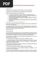 La Evaluación Auténtica de Los Procesos Educativos