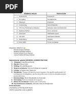 Terminos Tecnicos para El Examen Oral