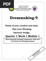 DRESSMAKING-9 Q1 W1 Mod1