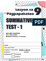 SUMMATIVE TEST - ESP 9 Week 1-2 2nd Quarter