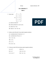 Guía de Matemática Nº 4 Matrices