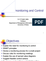 Project Monitoring and Control