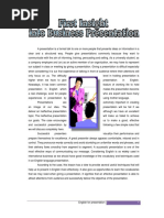 Business English For Presentation