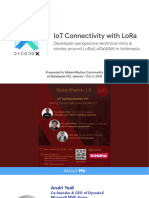 Iot Connectivity With Lora: Developer-Perspective Technical Intro & Stories Around Lora/Lorawan in Indonesia