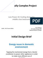 Technically Complex Project: Low Power Air Cooling Device For Middle Class Bedrooms