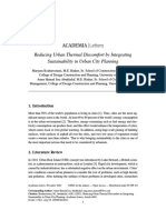 Reducing Urban Thermal Discomfort by Int