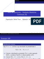 Exercícios Resolvidos - Variáveis Aleatórias Contínuas