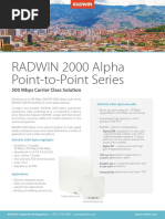 RADWIN 2000 Alpha Point-to-Point Series: 500 Mbps Carrier Class Solution