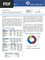 Reporte de Inversión Minsur - Grupo N°3