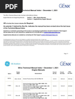 GEnx Technical Manual Index