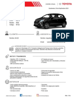 Especificaciones: Linea: Agya Modelo: 2022 Código: A4-22