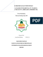 Analisis Fundamental Saham Perusahaan