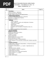 New Syllabus Inter Science