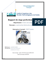 Rapport de Stage Perfectionnement: Département Parcours: Entreprise D'accueil