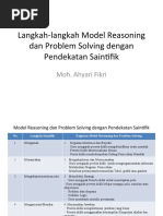 Langkah-Langkah Model Reasoning Dan Problem Solving Dengan Pendekatan Saintifik